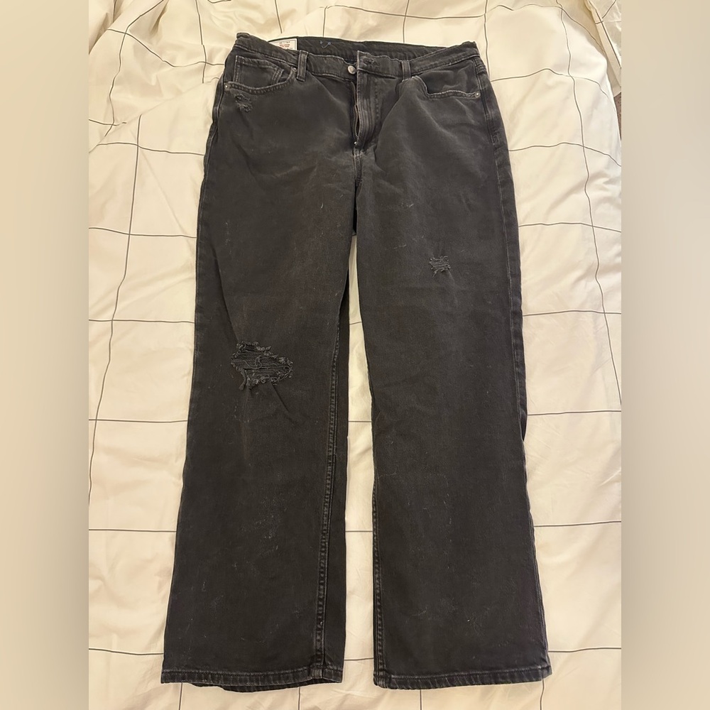 Gap 90s Loose High Rise Distressed Jeans